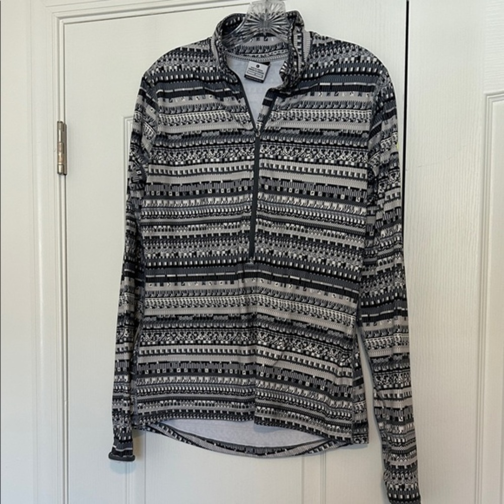 Nike Monochrome Patterned Zip-Up Hoodie
